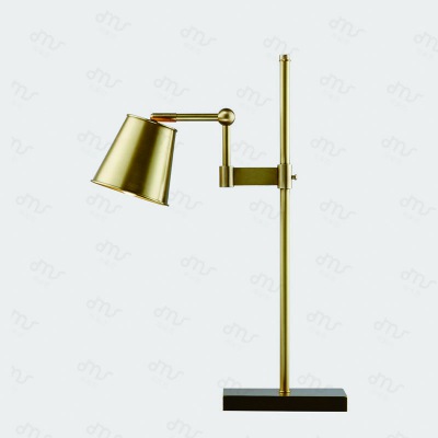 美式設計師現(xiàn)代簡約創(chuàng)意客廳書房臥室床頭燈個性黃銅金屬書桌臺燈